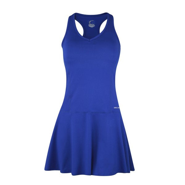 Women’s Tennis Fit & Flair Dress in Blue