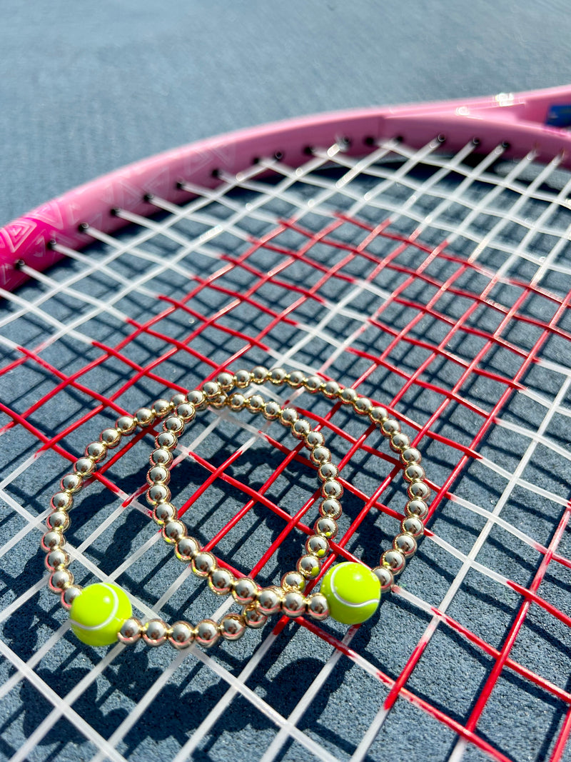 NEW - 14K Gold-filled tennis ball bracelet