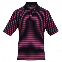 Striped Performance Polo - Left Chest Logo