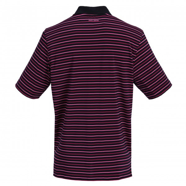 Striped Performance Polo - Left Chest Logo