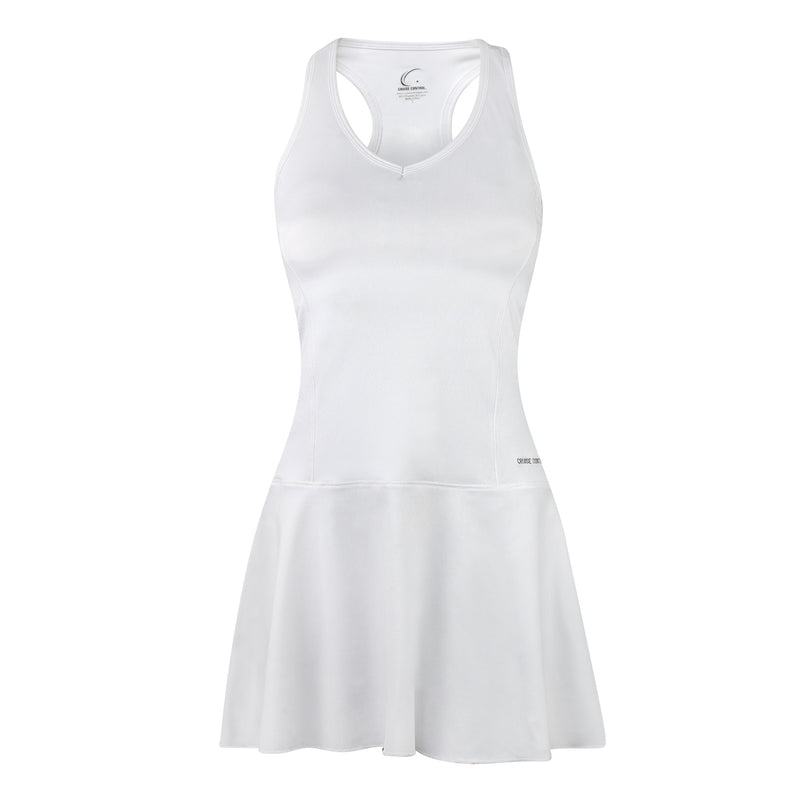 Women’s Tennis Fit & Flair Dress in White
