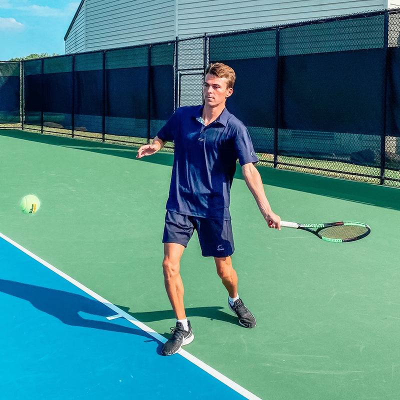 Short Sleeve Dark Sapphire Collared Polo