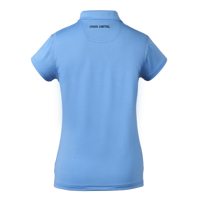 Women's Athletic Polo in Light Blue