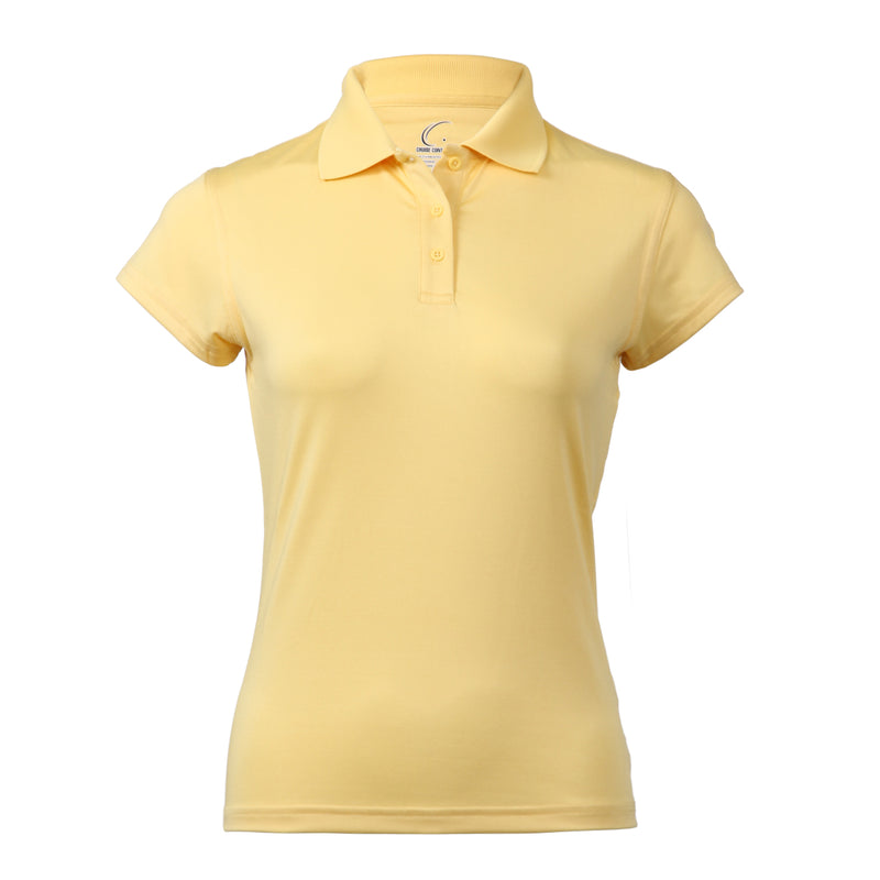 Women's Athletic Polo in Yellow