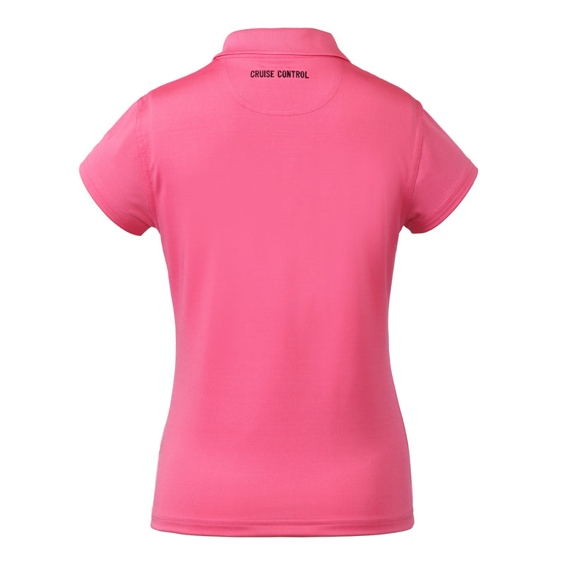 Women's Athletic Polo in Pink