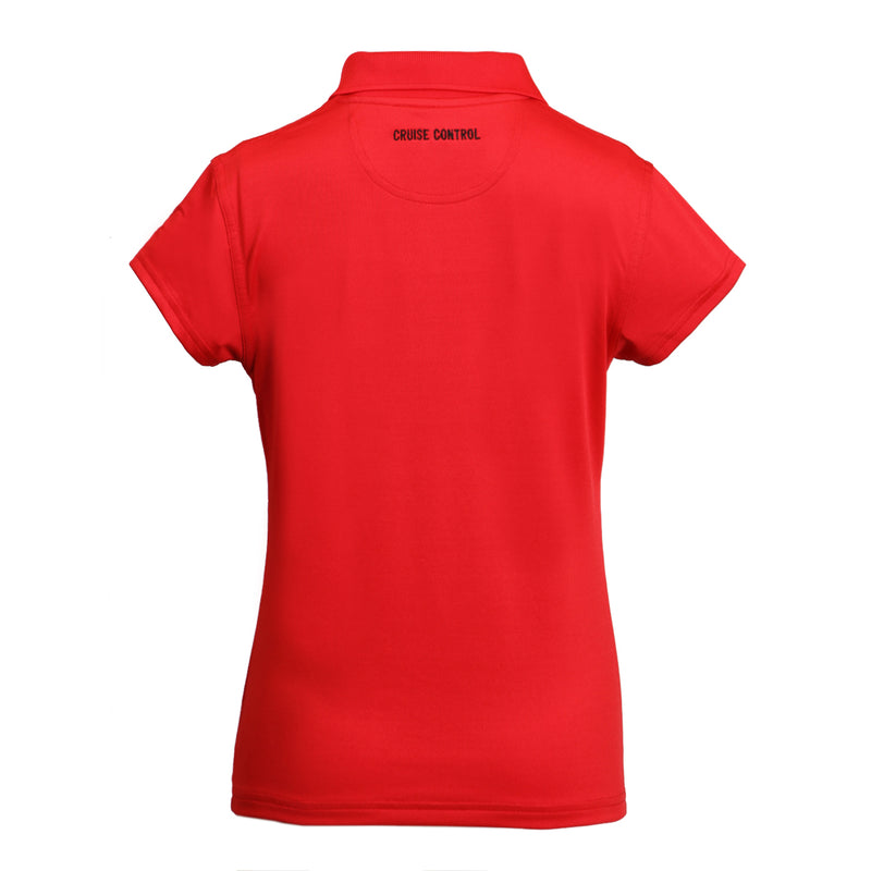 Women's Athletic Polo in Red
