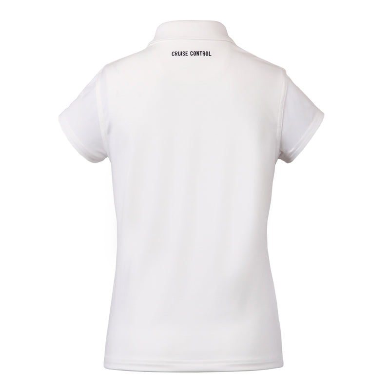 Women's Athletic Polo in White