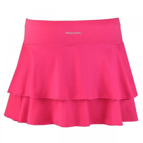 Women’s Double Layered Tennis Skort in Pink Azalea