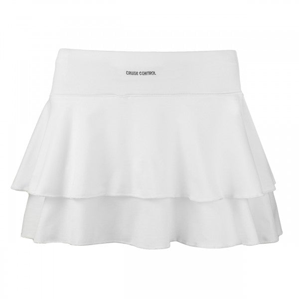 Women’s Double Layered Tennis Skort in White