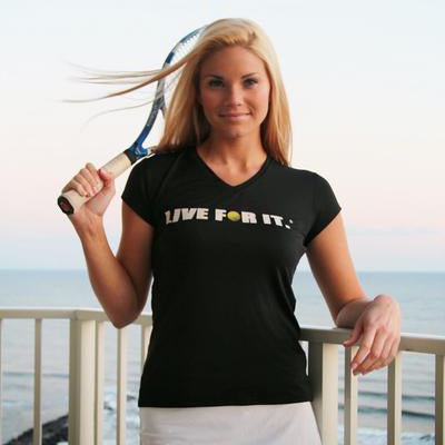 Live For It®  Cap-Sleeve Performance Tee