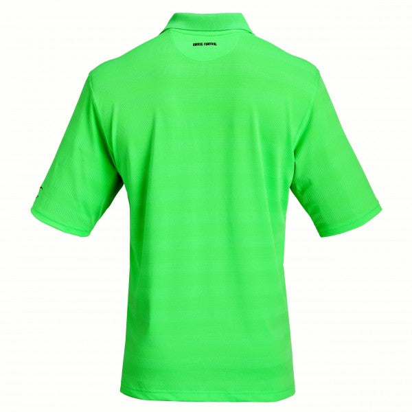 Men's Collared Jersey Pique Polo in Lime Green