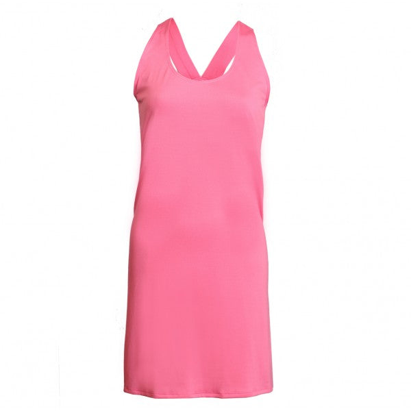 open lace back dress Flamingo Print V-Neck Racerback Sleeveless Dress for Women main image 1