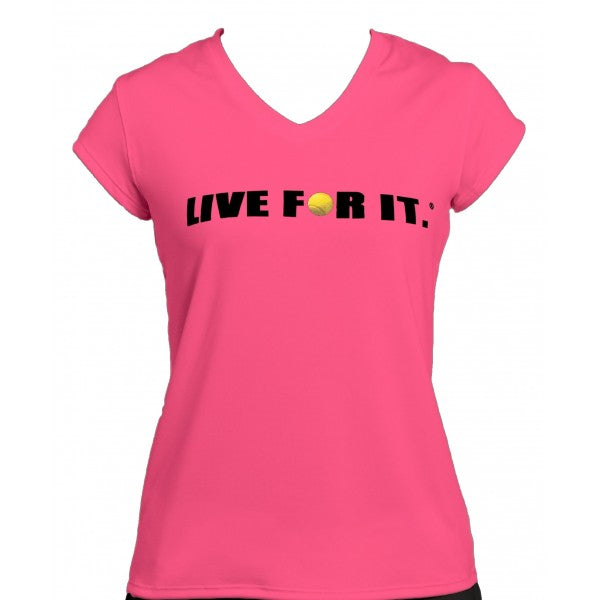 Live For It®  Cap-Sleeve Performance Tee