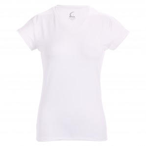 Women’s Athletic Workout Cap Sleeve T-Shirt in White